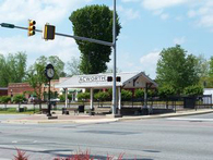 City of Acworth Train Depot and Town Clock